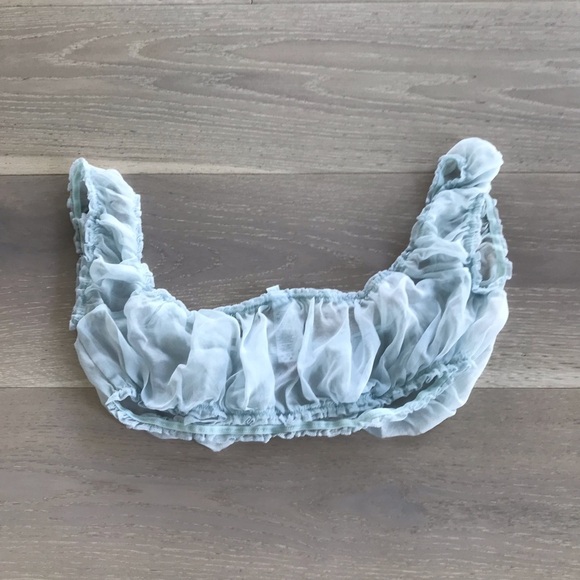 Light Blue Women's Intimate Top - Picture 5 of 5